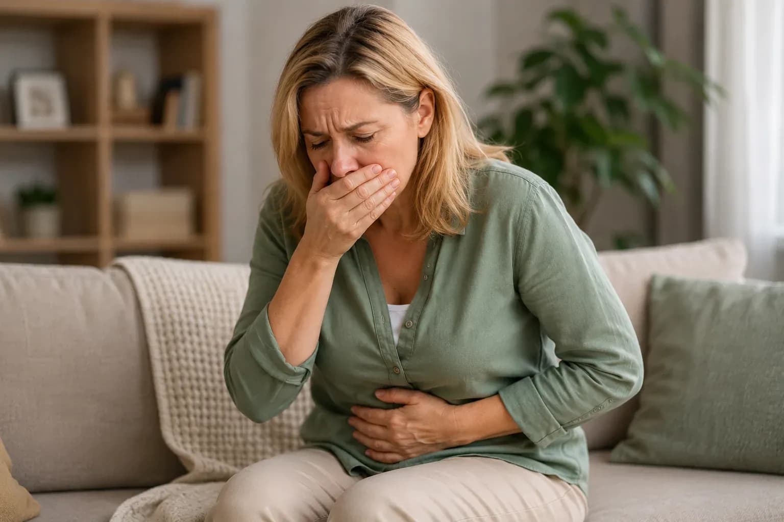 Problemy żołądkowe w menopauzie - mdłosci i wzdęcia